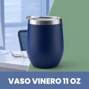 Vaso Vinero Tapa Acrílica de acero inoxidable 12 oz