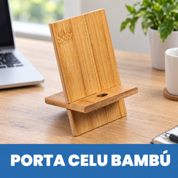 Soporte de Teléfono - Bambú