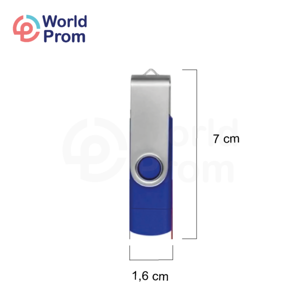 Pendrive Doble Puerto 8 GB Azul - Image 3