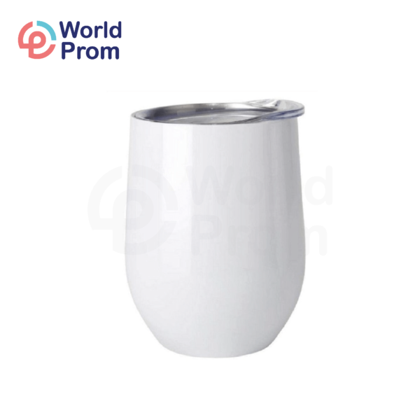 Vaso Vinero de Acero Inoxidable Blanco de 11 oz - Image 2