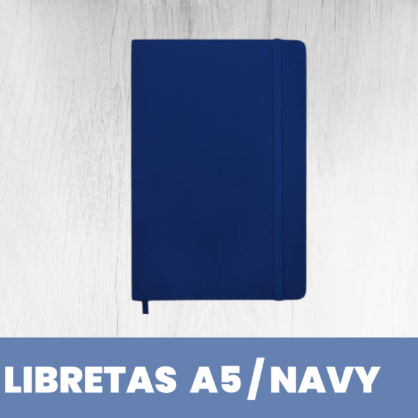 Libreta PU A5 Azul Navy