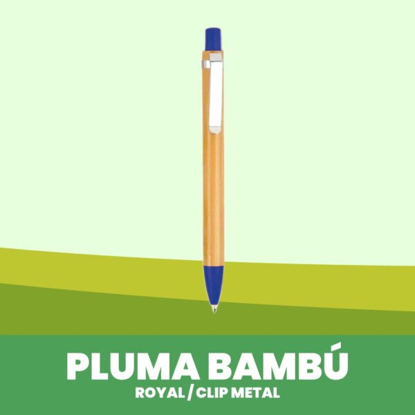 Pluma Bambú Azul