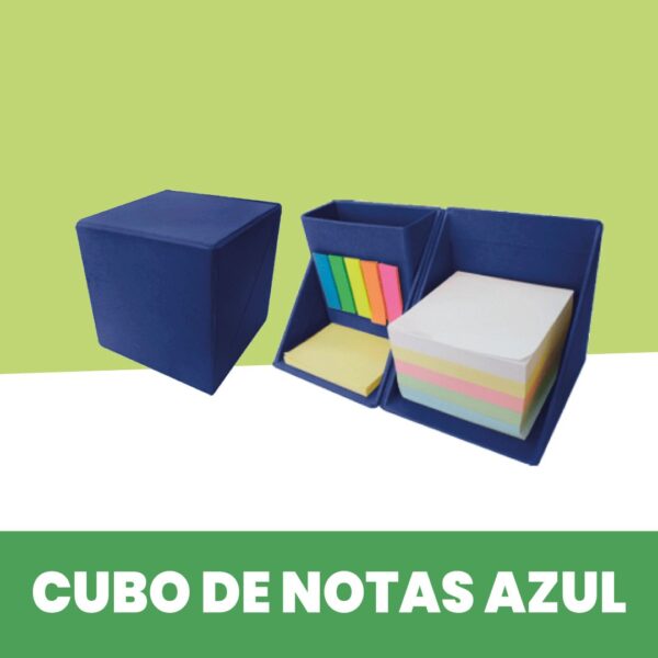 Cubos post it Azul