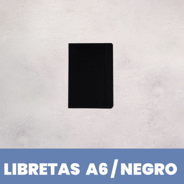 Libreta PU A6 Negro