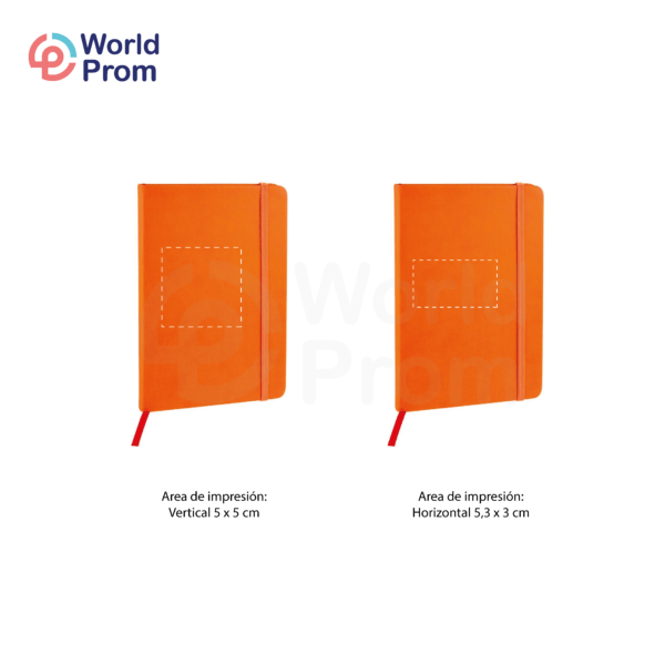 Libreta PU A6 Naranja - Image 3