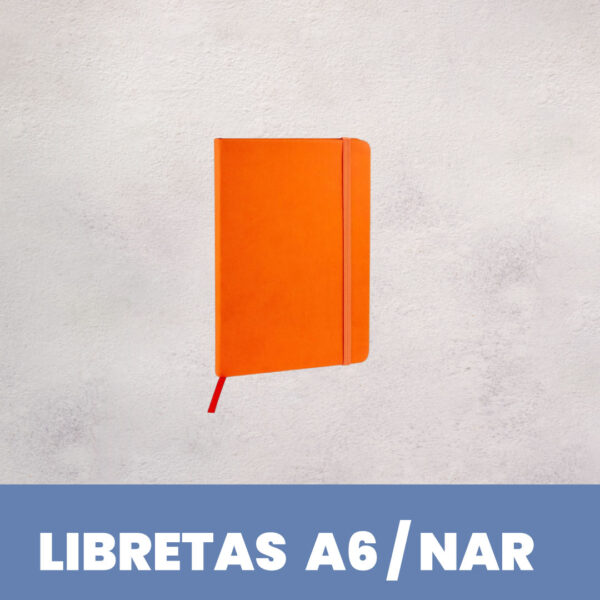 Libreta PU A6 Naranja