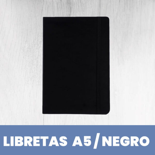 Libreta PU A5 Negro