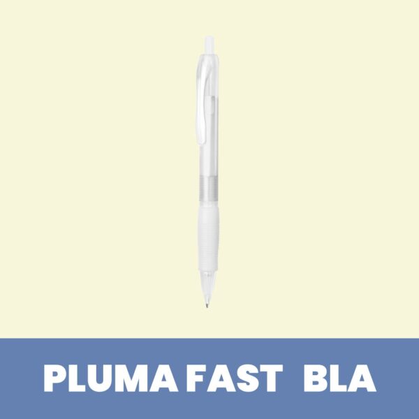 Bolígrafo Plástico Fast Blanco