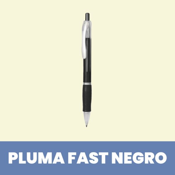 Bolígrafo Plástico Fast Negro