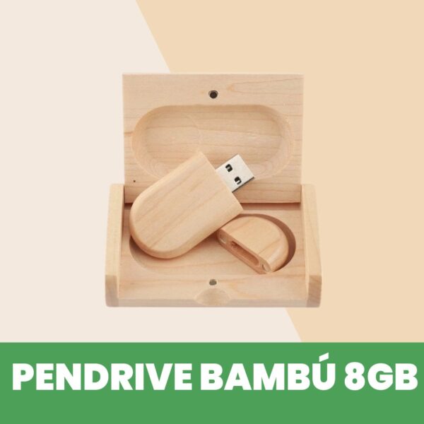 Pendrive de Bambú de 8 Gb