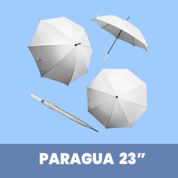 Paraguas de 8 Paneles 23 Pulgadas Blanco