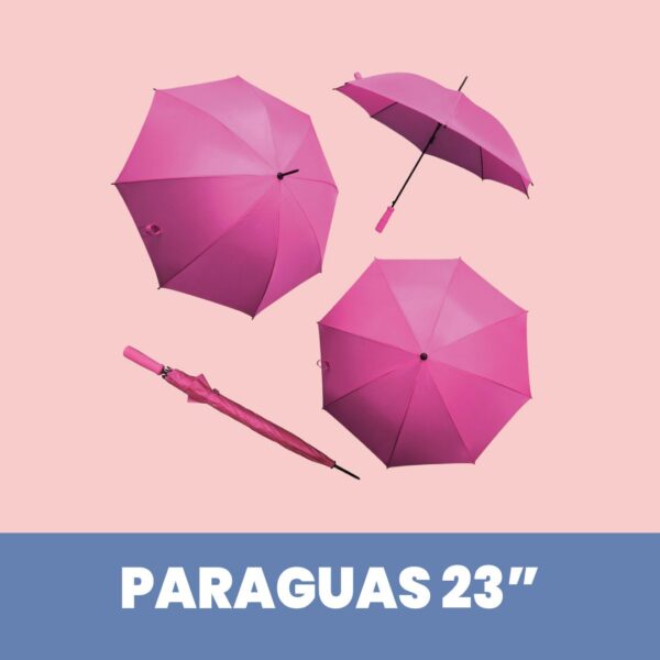 Paraguas de 8 Paneles 23 Pulgadas Rosa