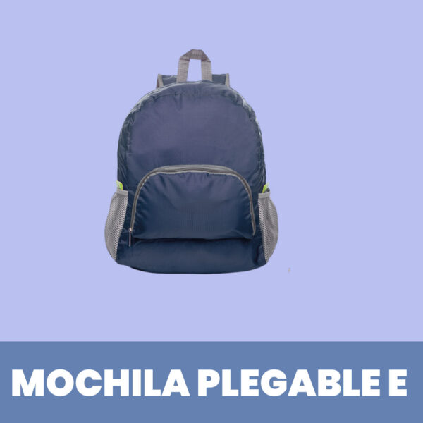 Mochila plegable e impermeable adecuada para viajes Azul