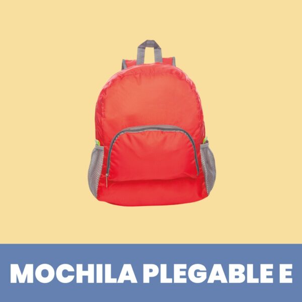 Mochila plegable e impermeable adecuada para viajes Rojo