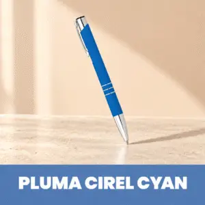 Bolígrafo Clip Metálica - Cyan A37