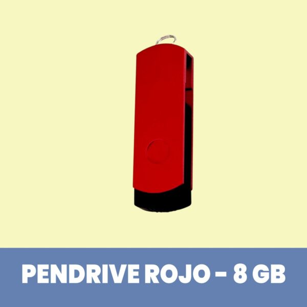 Pendrive Lanyard Rojo - 8 GB