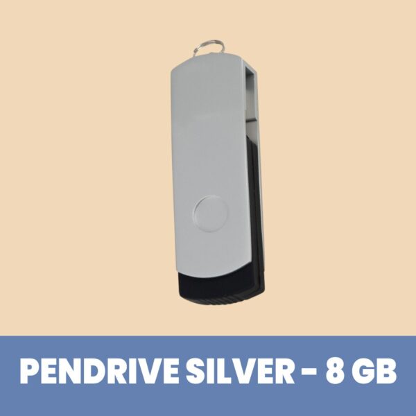 Pendrive Lanyard Silver - 8 GB