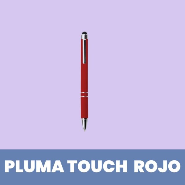 Pluma Touch A660 Metálica Rojo