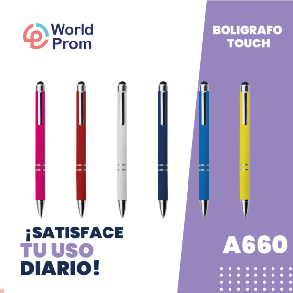 Pluma Touch A660 Metálica Magenta - Image 4