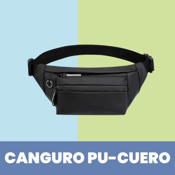 Canguro PU con Cierre Reflectivo