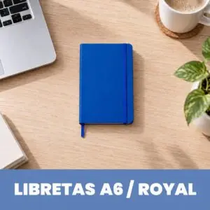 Libreta PU A6 - Azul Royal