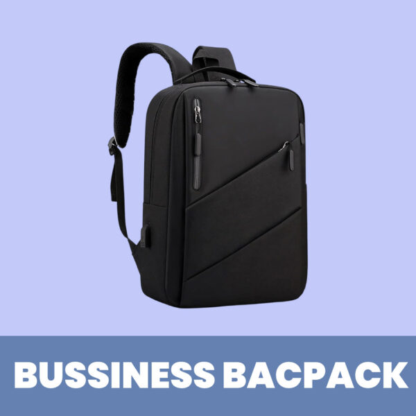 Mochila Empresarial Negra para Laptop de 15.6