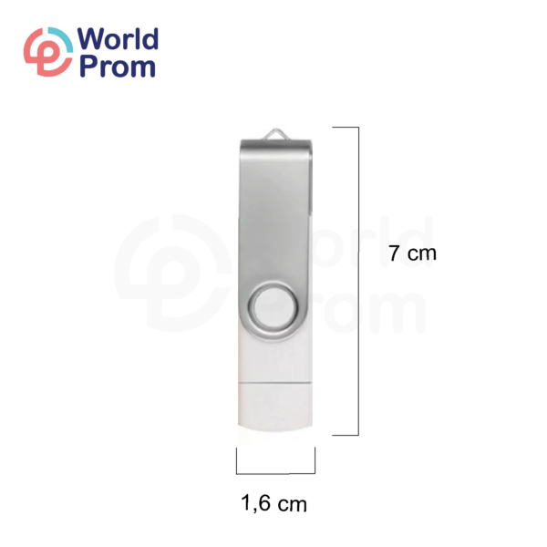 Pendrive Doble Puerto 8 GB Silver - Image 2