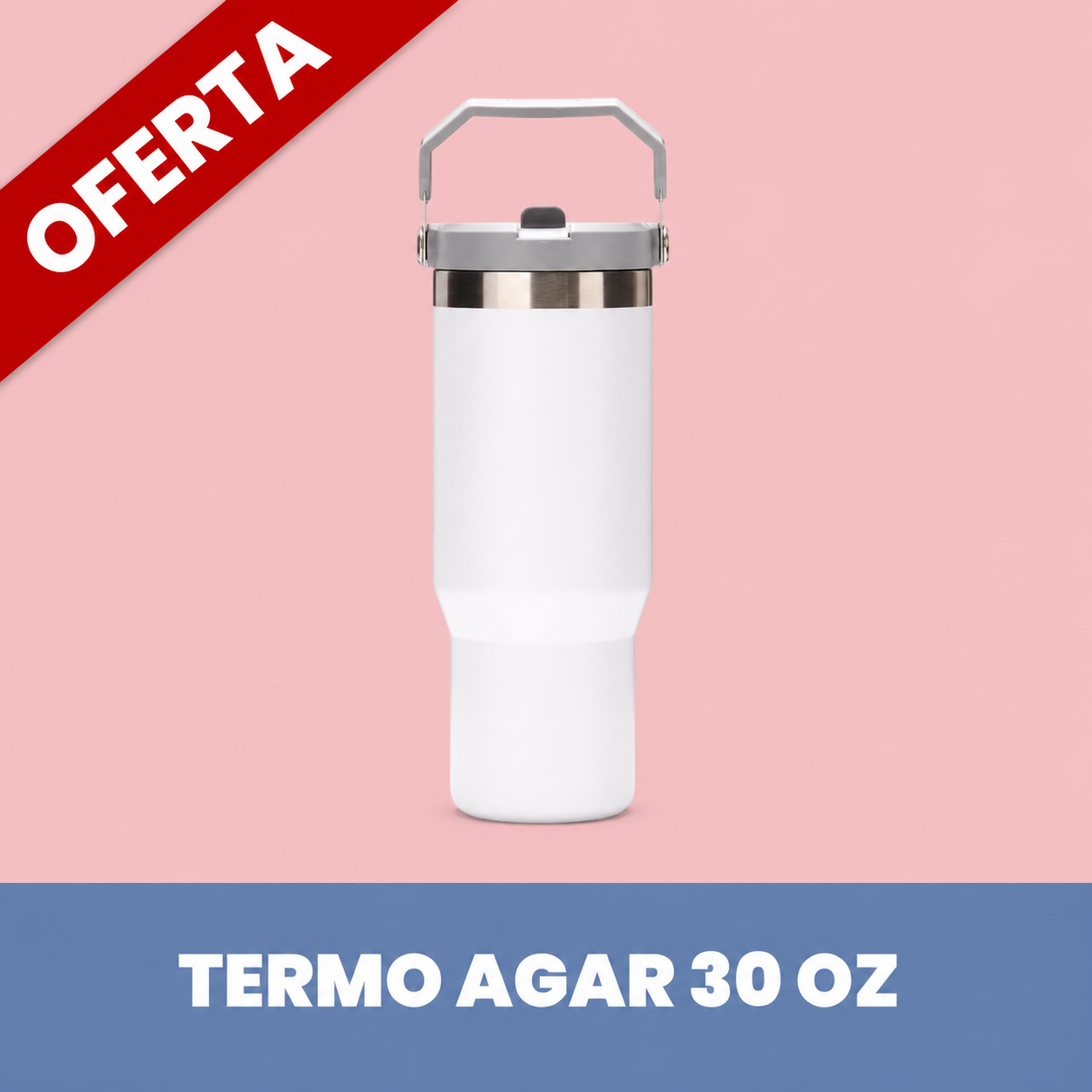 Tumbler AGAR 30 oz Térmico - Blanco