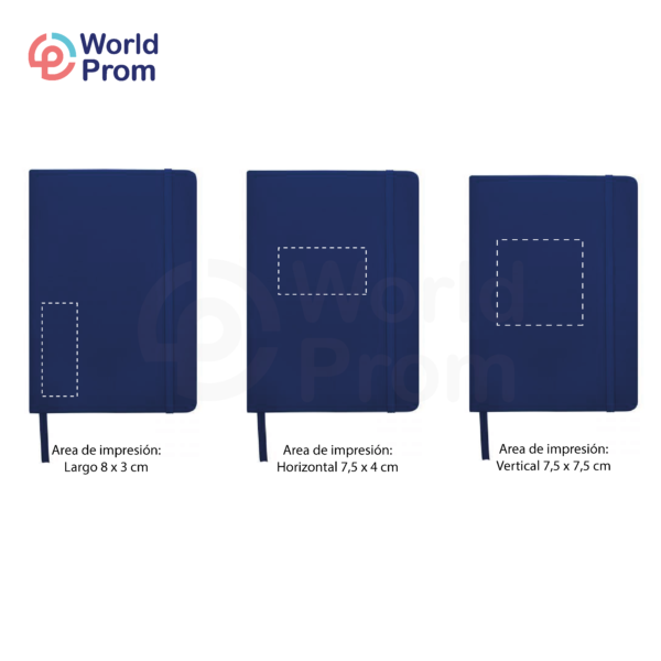 Libreta PU A5 Azul Navy - Image 3