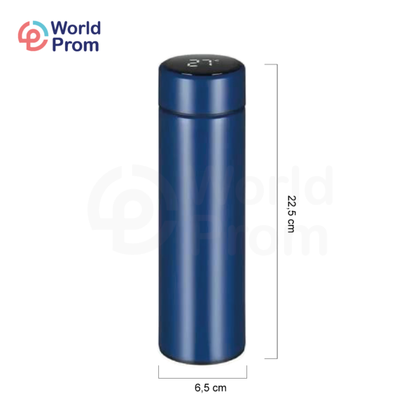 Termo de Acero Inoxidable con Tapa Digital 500 ml Azul - Image 2