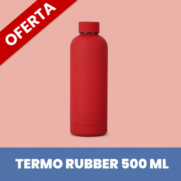 Botella Rubber 500 ml - Rojo