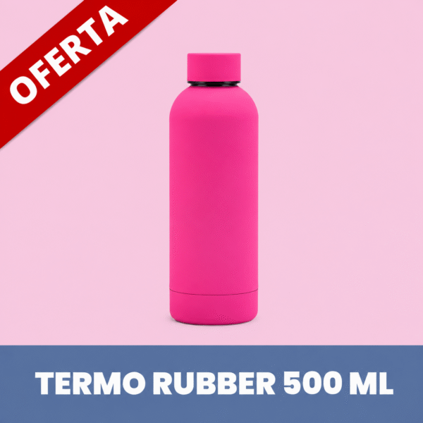 Botella Rubber 500 ml - Magenta