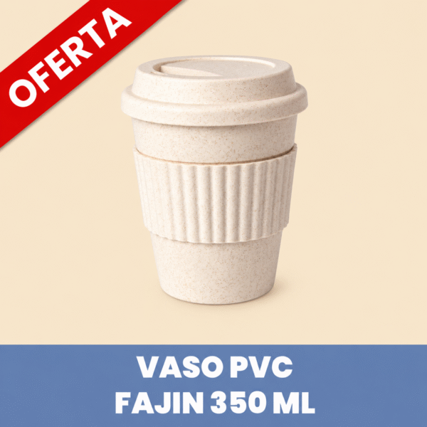Vaso PVC Fajín 350ml - Avena