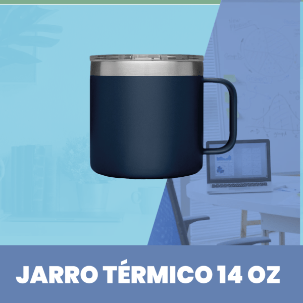 Vaso acero inoxidable 14oz Azul