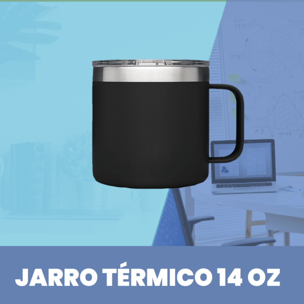 Vaso acero inoxidable 14oz Negro