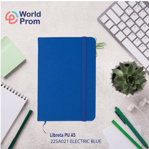 Libreta PU A5 Azul Royal - Image 4