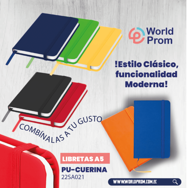 Libreta PU A6 Naranja - Image 4