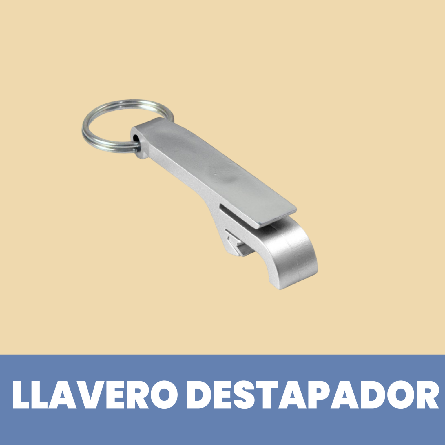 Llavero destapador Silver
