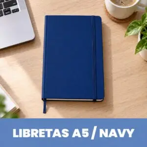 Libreta PU A5 - Azul Oscuro