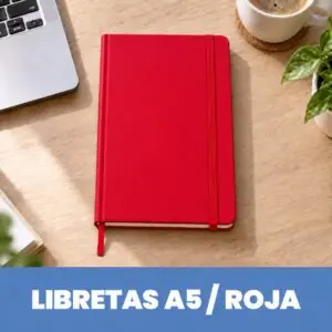 Libreta PU A5 - Rojo
