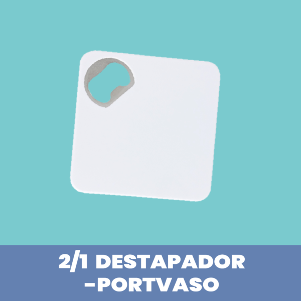 Portavaso destapador Blanco