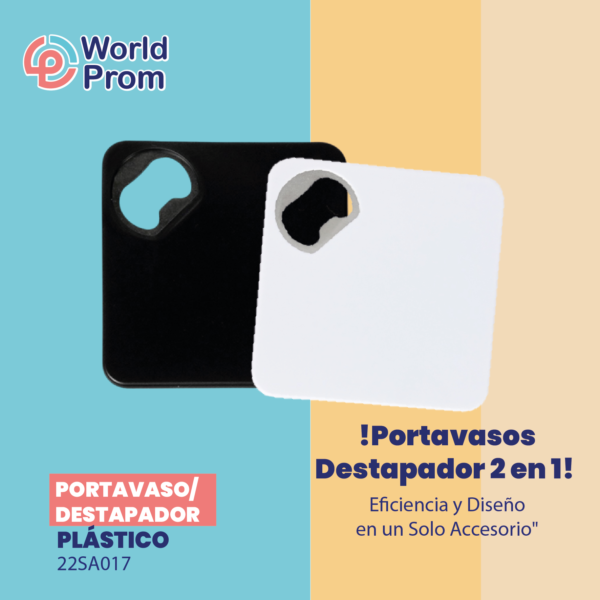 Portavaso destapador Negro - Image 3