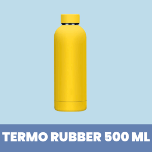 Botella de acero con revestimiento rubber 500 ml Amarillo