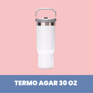 Tumbler 30 oz Acero inoxidable Blanco