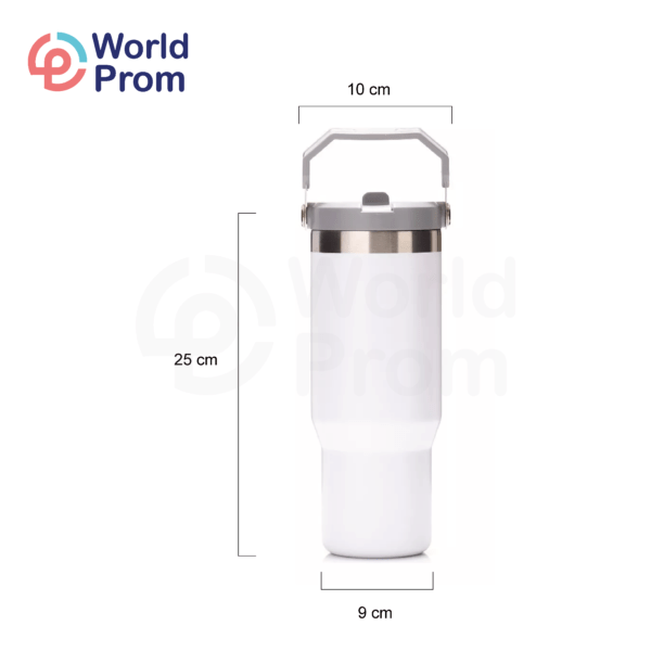 Tumbler 30 oz Acero inoxidable Blanco - Image 2