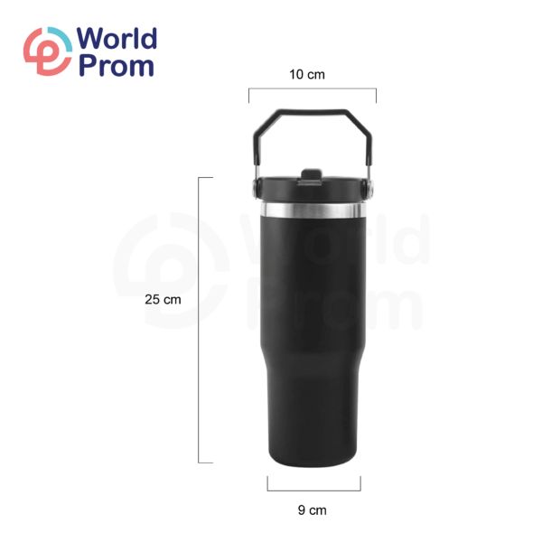 Tumbler 30 oz Acero inoxidable Negro - Image 2