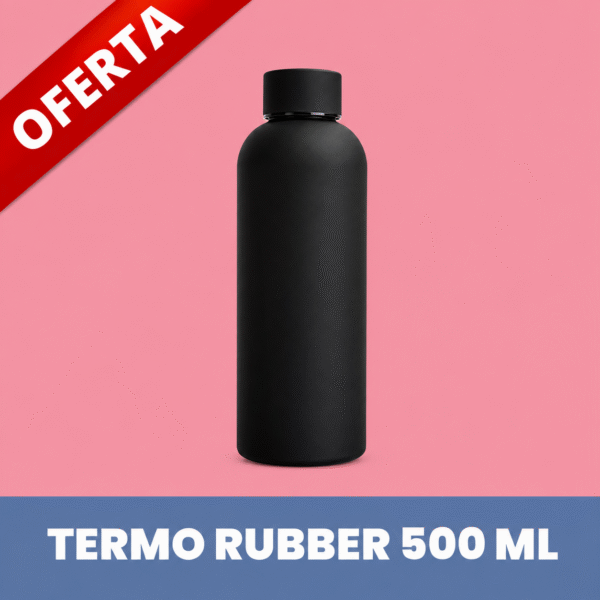 Botella Rubber 500 ml - Negro
