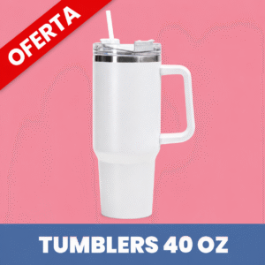 Vaso de acero inoxidable 40 onzas con asa, tapa acrílica y sorbete plástico