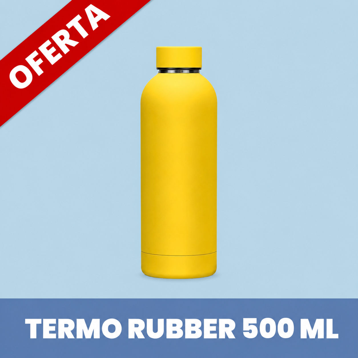 Botella Rubber 500 ml - Amarillo