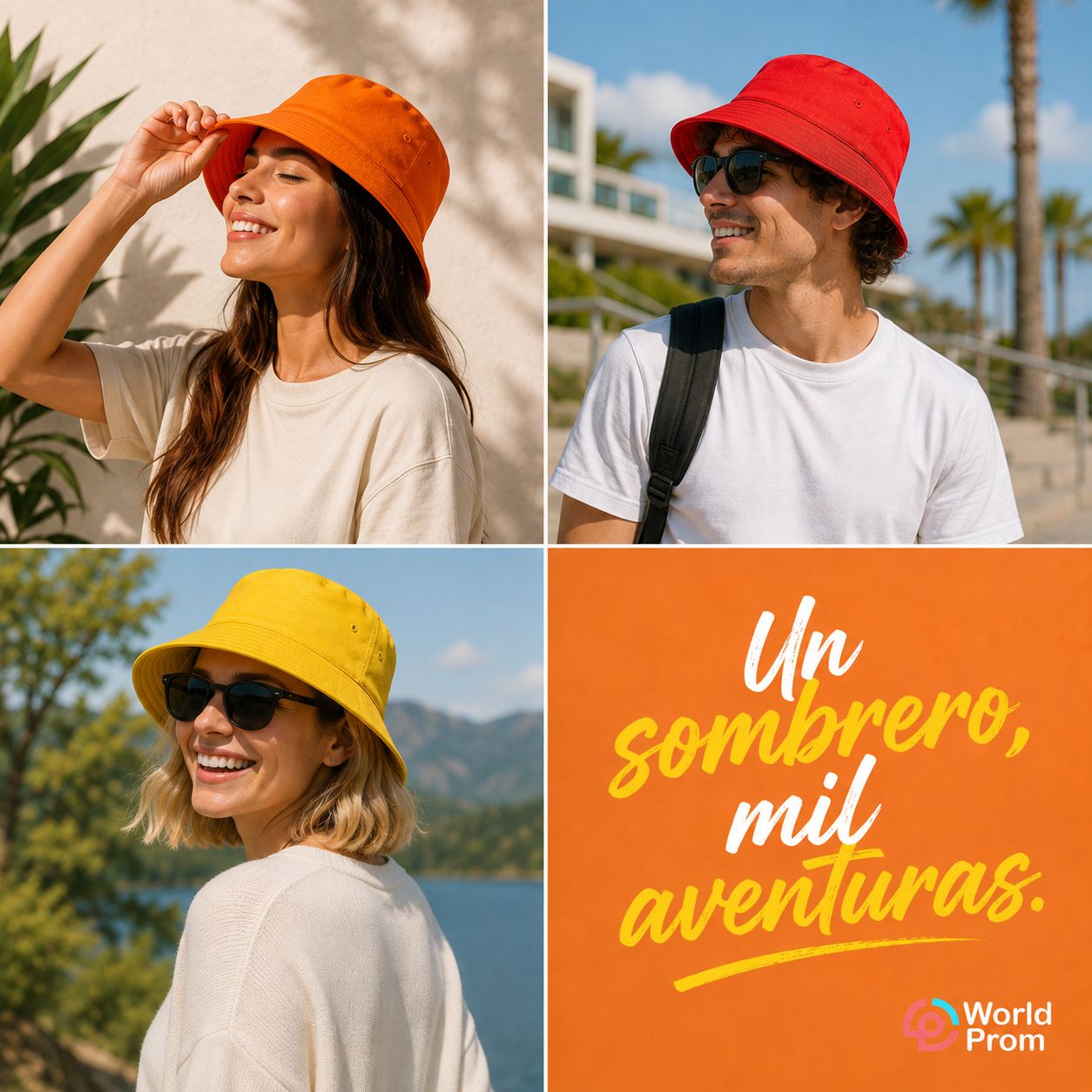Bucket hat / Naranja - Rojo - Amarillo - Image 4